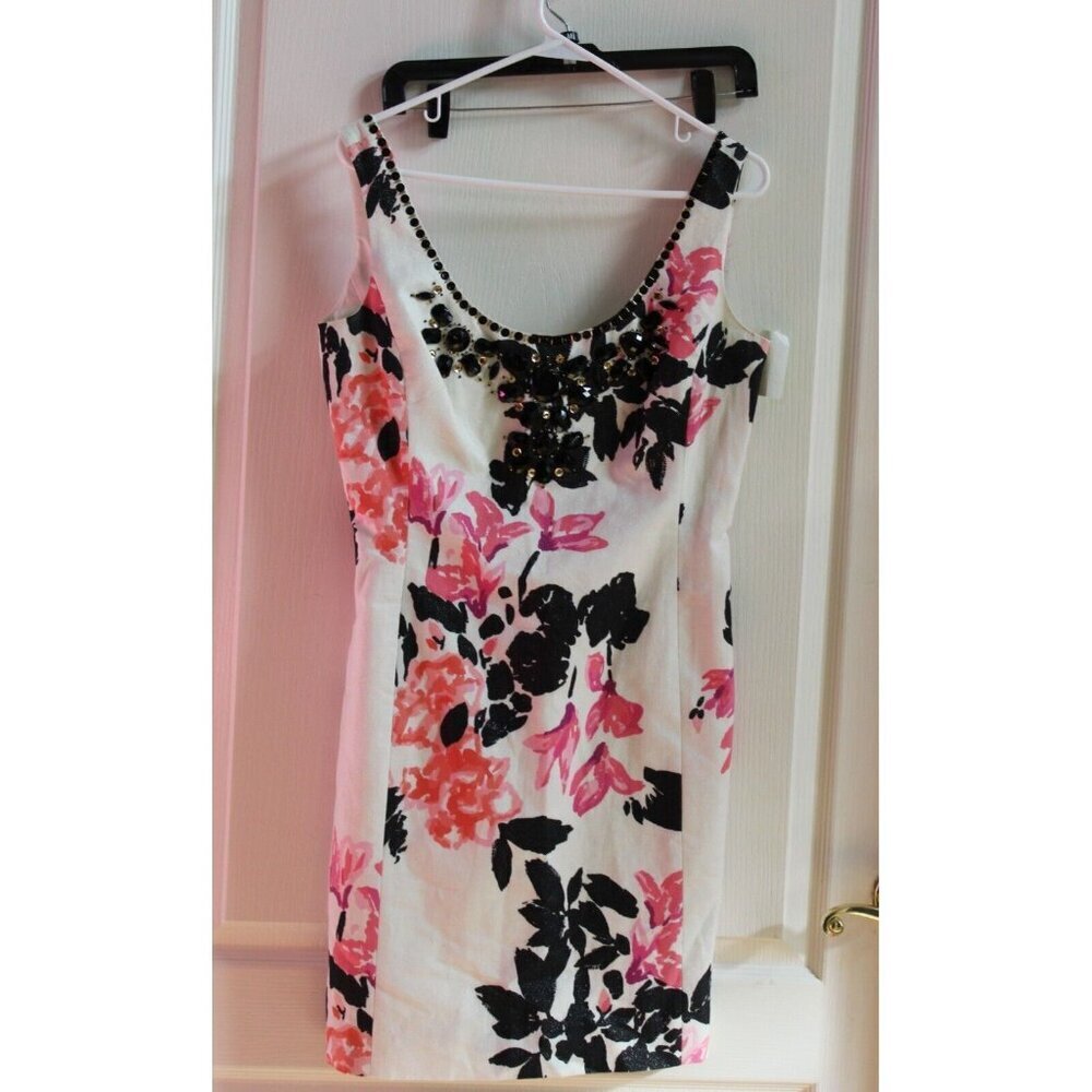 Lily Pulitzer Portia Cameo Stroke of Midnight Dress Size 6 Beaded